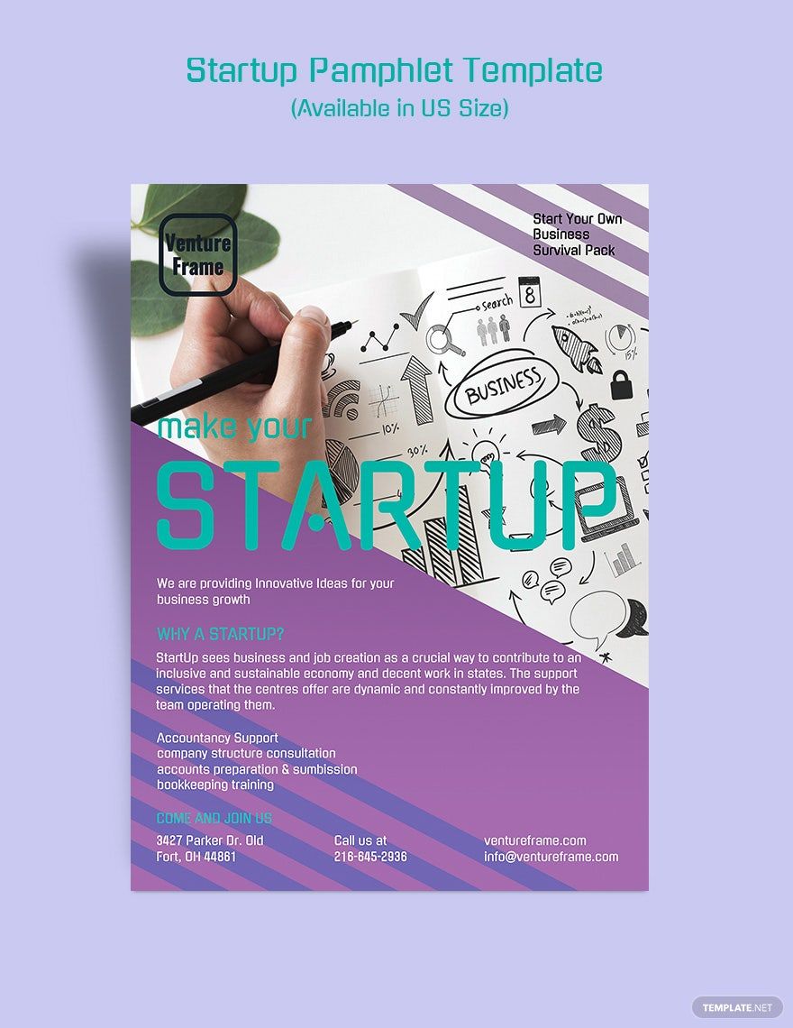 Startup Pamphlet Template