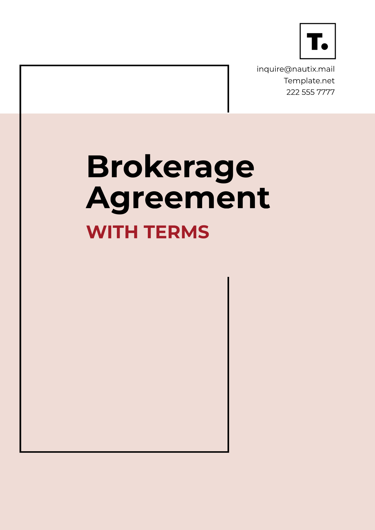 Brokerage Agreement with Terms Template - Edit Online & Download