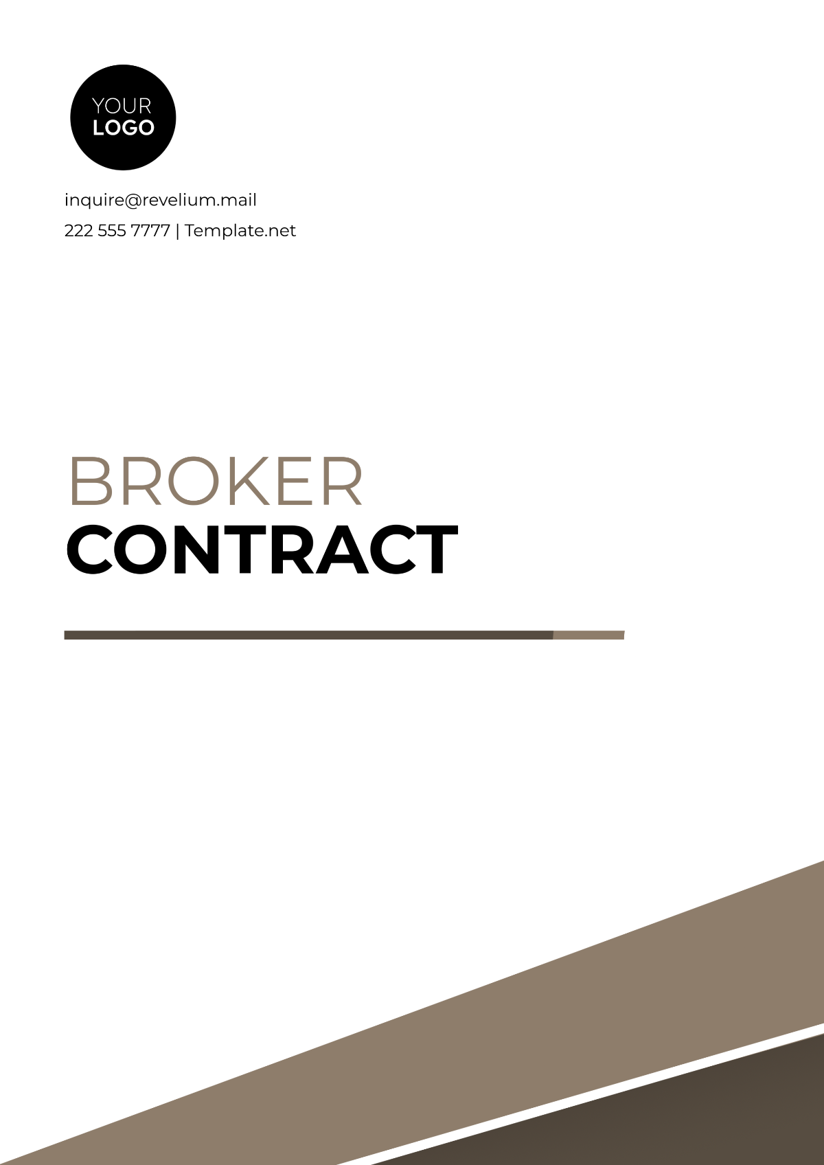 Sample Broker Contract Template - Edit Online & Download