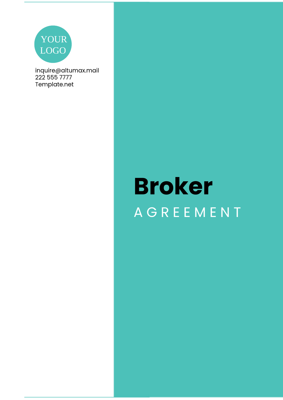 Simple Broker Agreement Template - Edit Online & Download