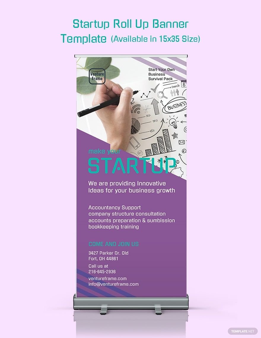 Startup Roll Up Banner Template