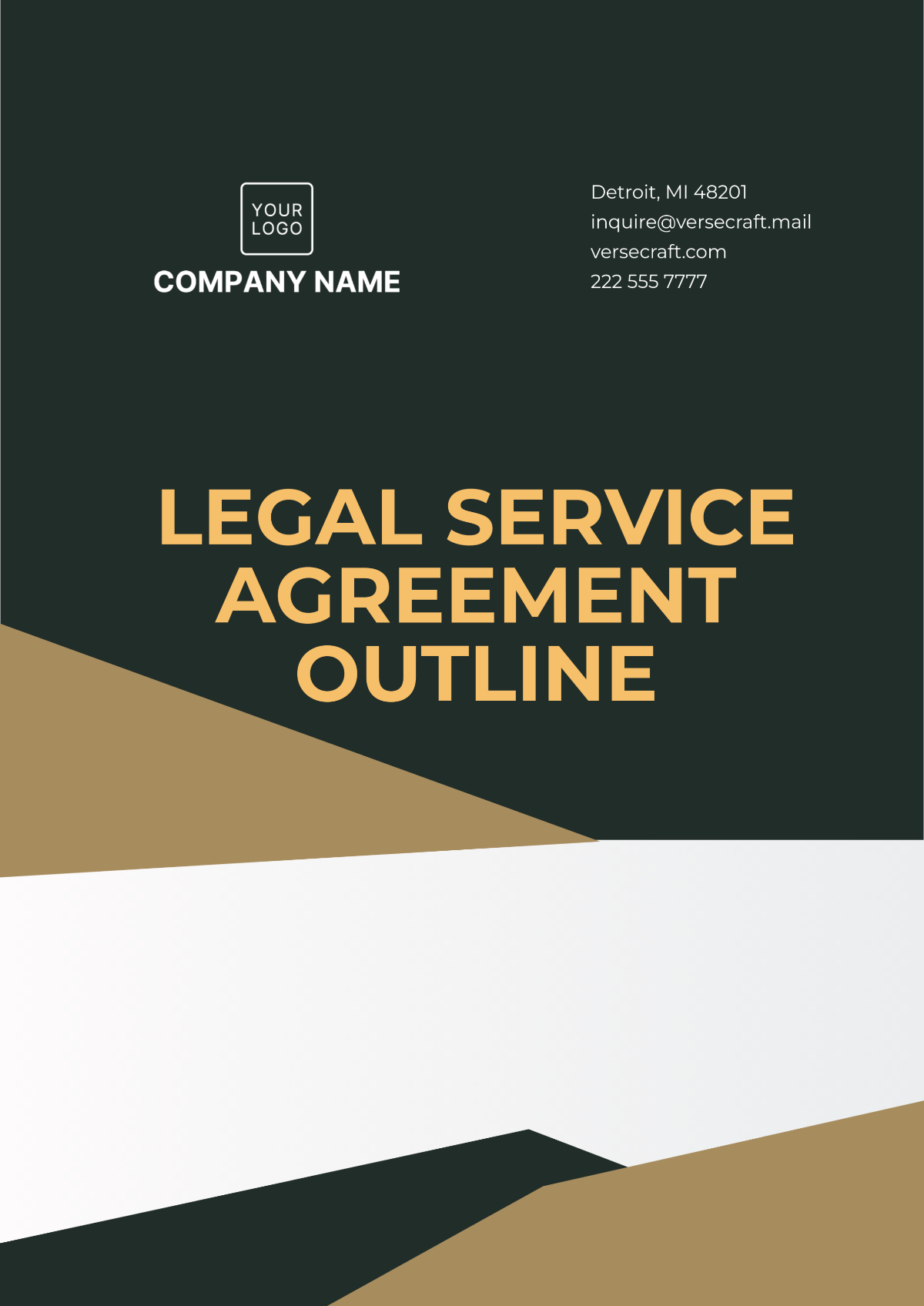 Legal Service Agreement Outline Template - Edit Online & Download