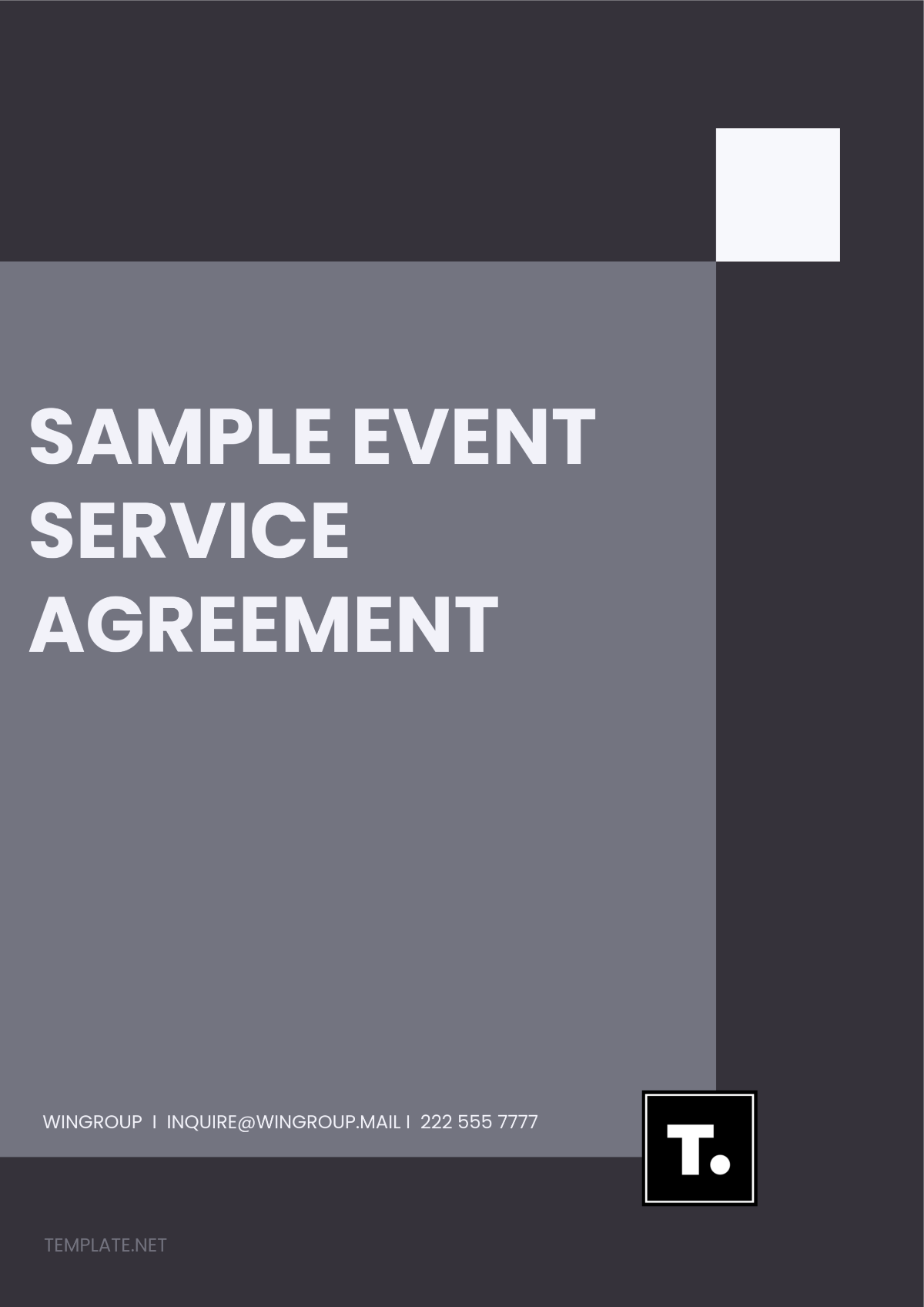 Sample Event Service Agreement Template - Edit Online & Download