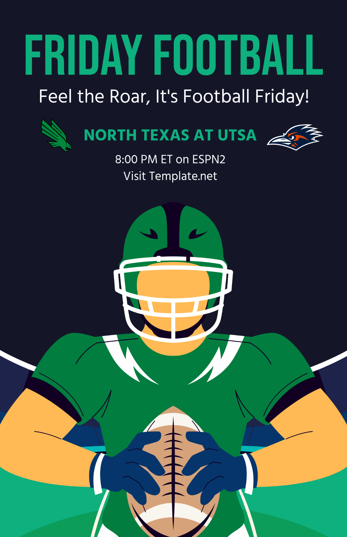 Free Friday Football Poster Template - Edit Online & Download