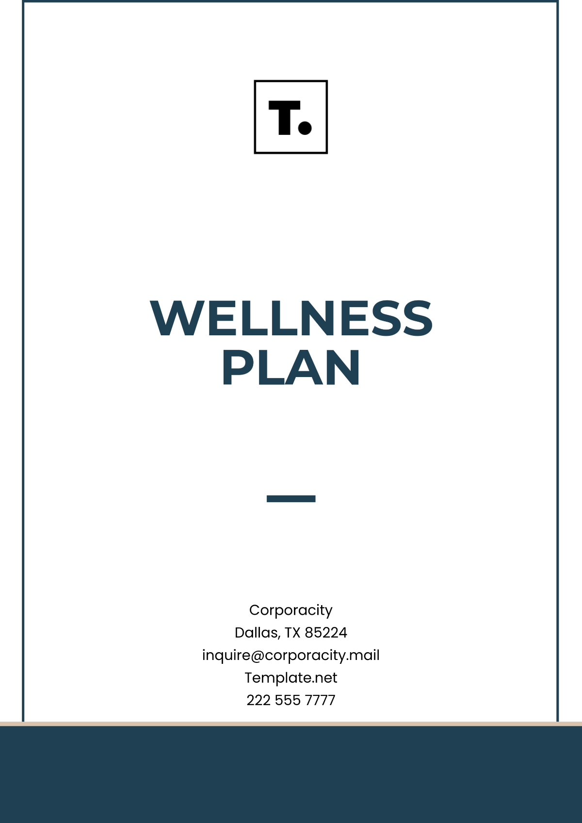 Wellness Plan Template - Edit Online & Download