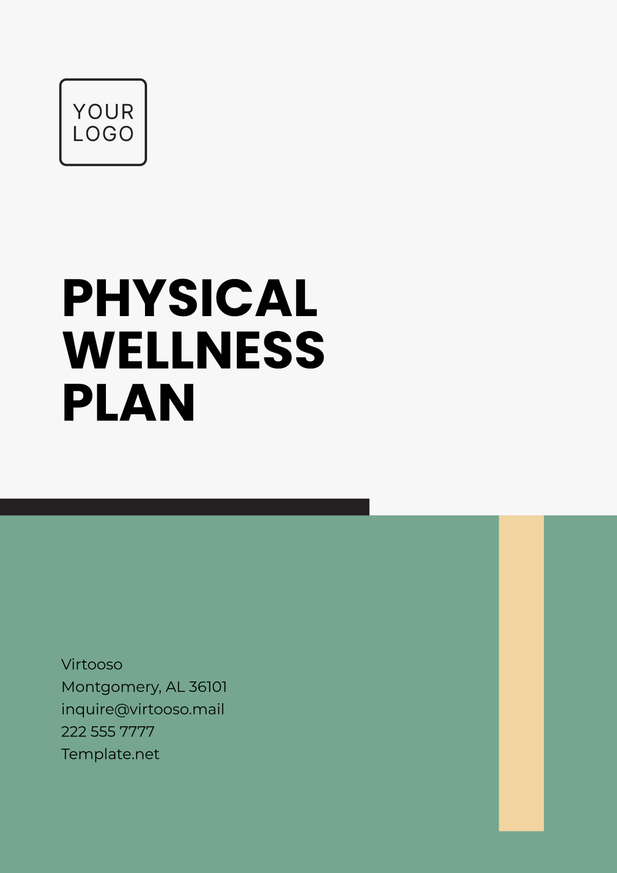 Free Physical Wellness Plan Template - Edit Online & Download ...