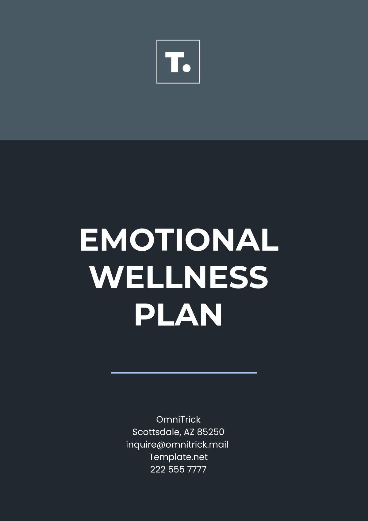 Emotional Wellness Plan Template - Edit Online & Download