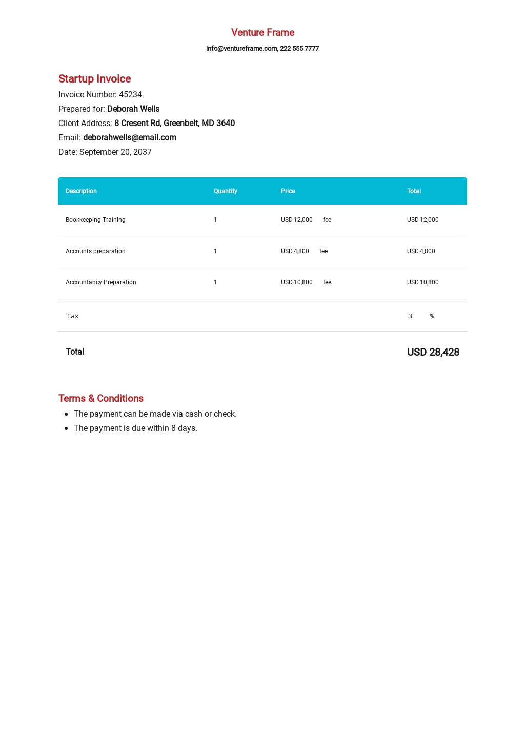 FREE Startup Invoice Templates [Edit & Download]