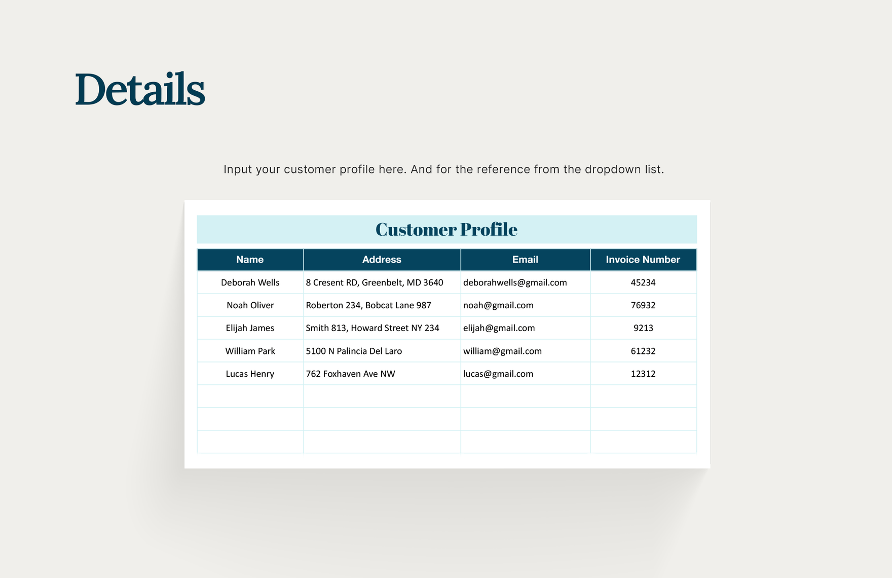 Startup Invoice Template