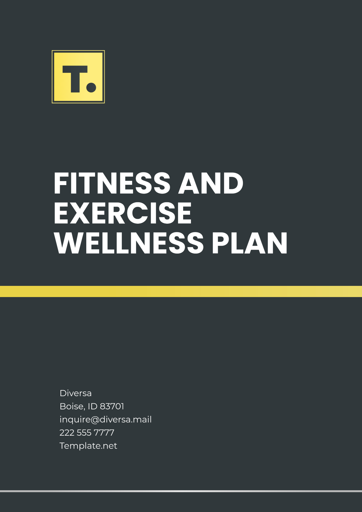 Fitness and Exercise Wellness Plan Template | Template.net