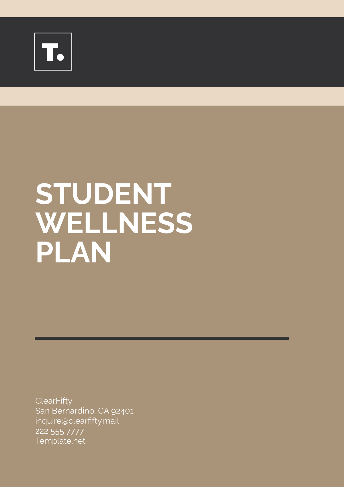 Student Wellness Plan Template - Edit Online & Download