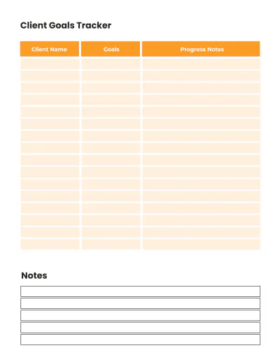 Free Coaching Session Planner Template to Edit Online