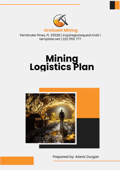 Free Mining Logistics Plan Template to Edit Online