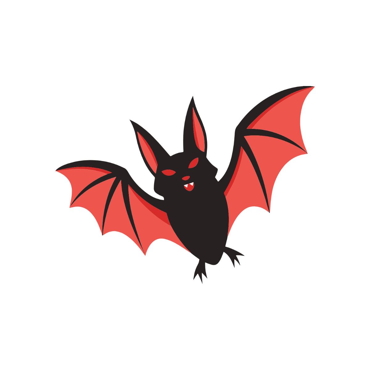 Free Scary Bat Clipart Template - Edit Online & Download