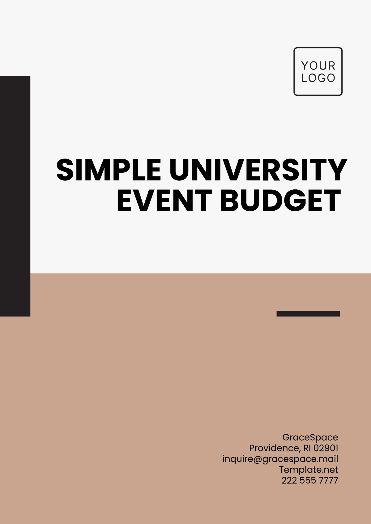 Simple University Event Budget Template - Edit Online & Download