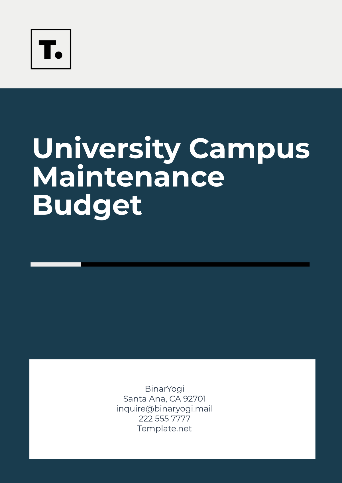 University  Campus Maintenance Budget  Template - Edit Online & Download