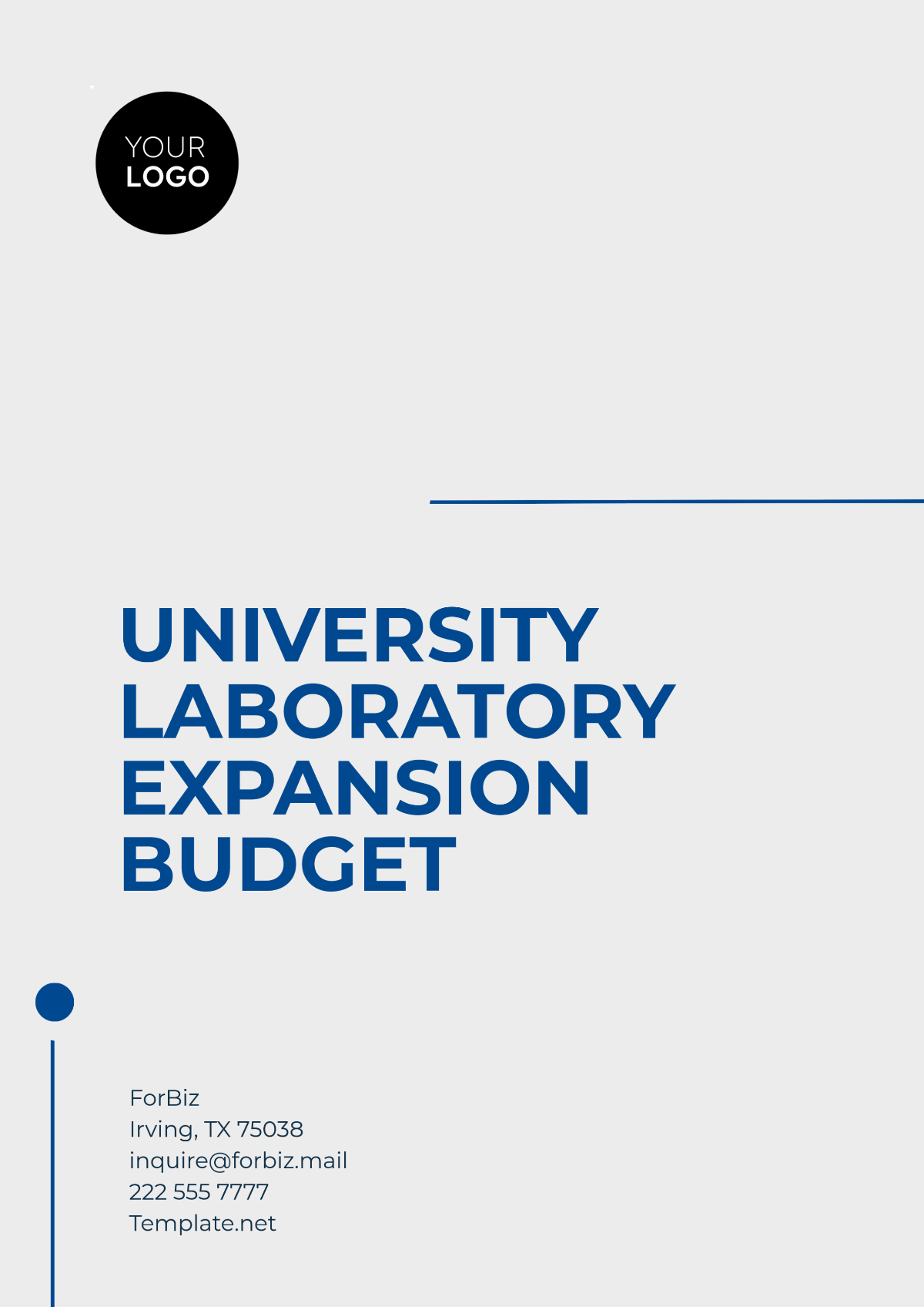 University Laboratory Expansion Budget Template - Edit Online & Download