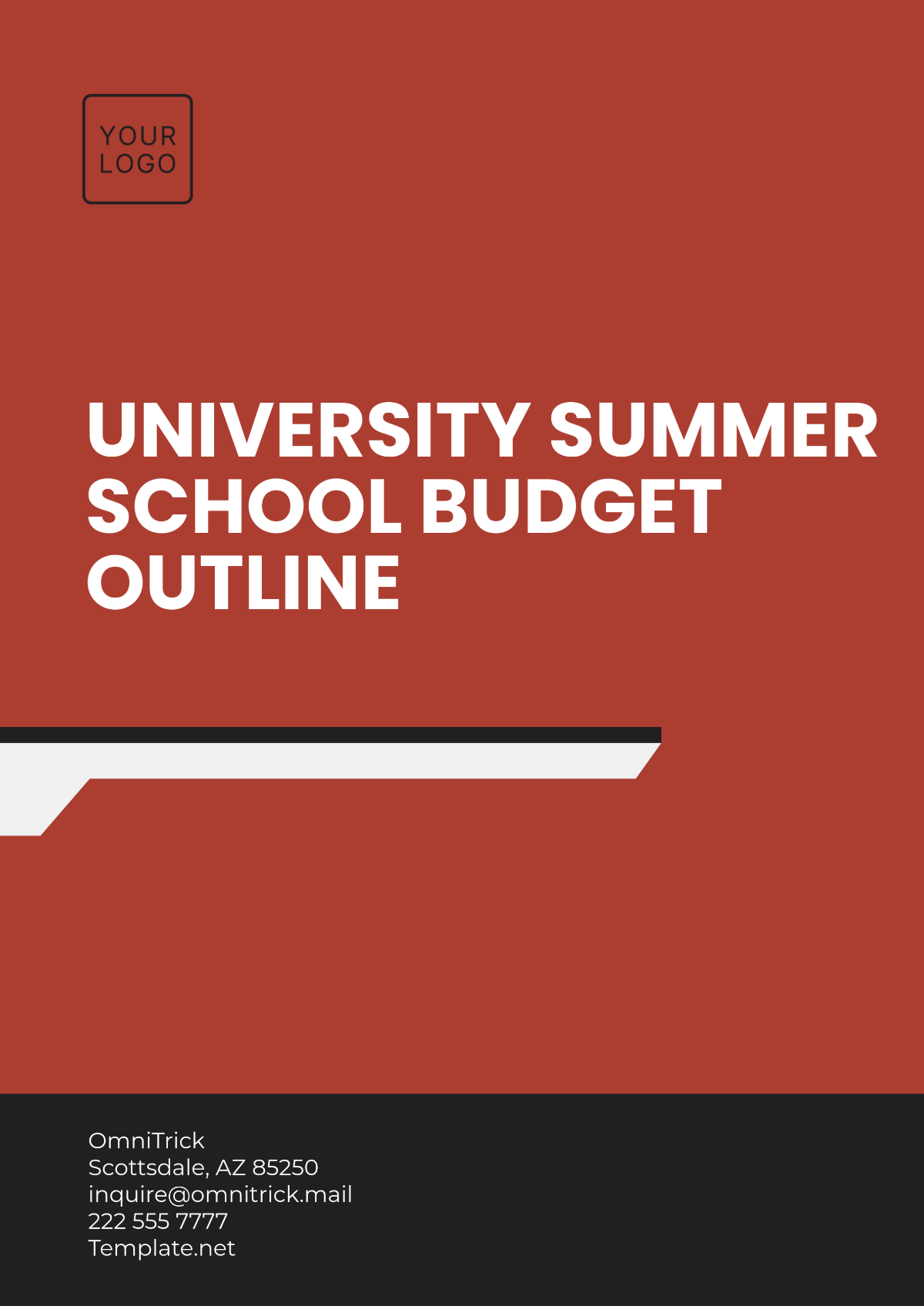 University  Summer School Budget Outline Template - Edit Online & Download