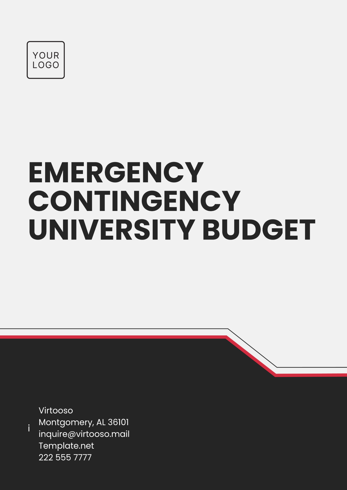 Emergency Contingency University  Budget Template - Edit Online & Download