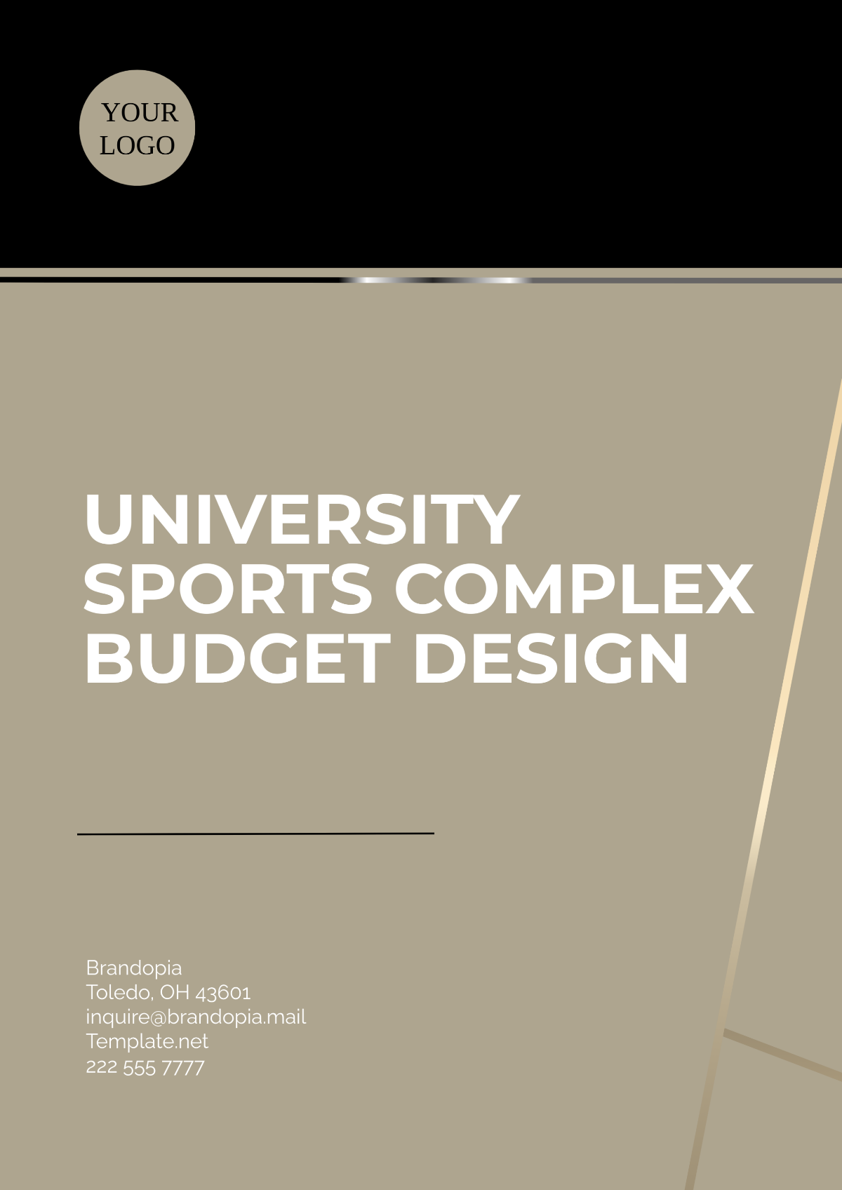 University Sports Complex Budget Design Template - Edit Online & Download