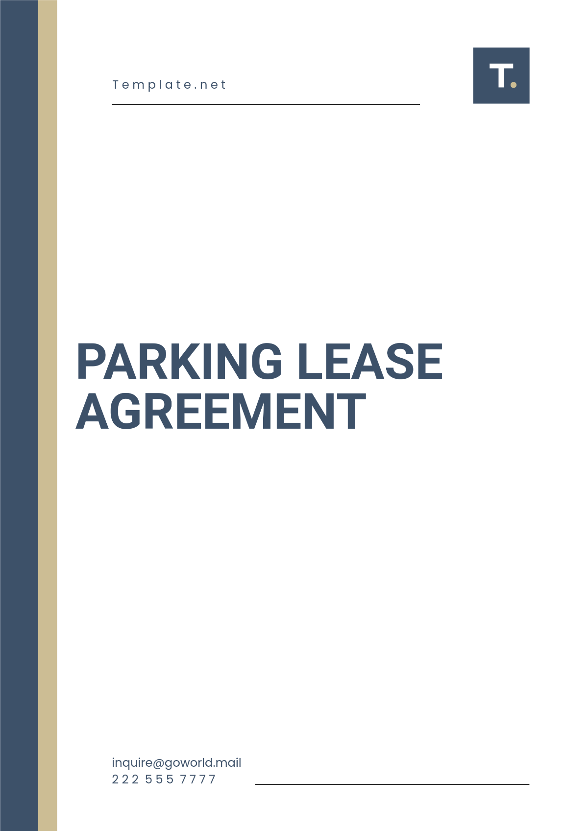 Parking Lease Agreement Template - Edit Online & Download