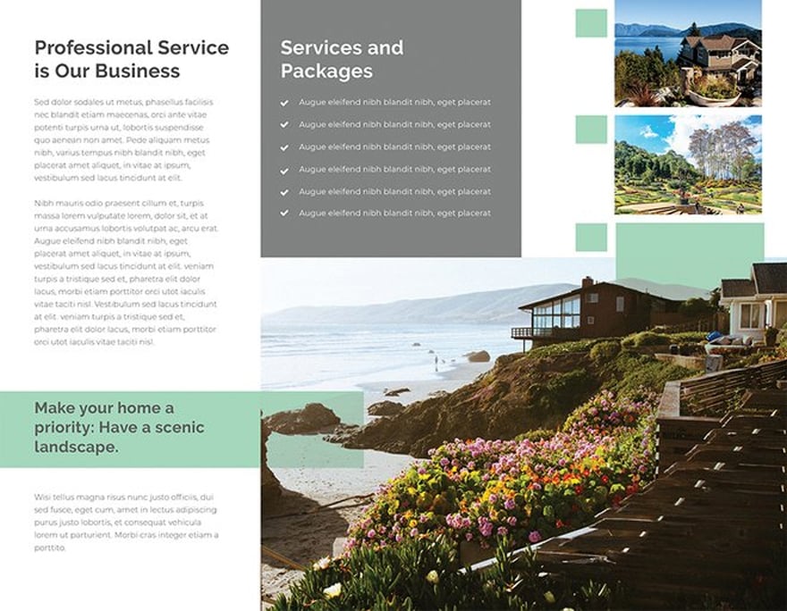 Landscape Company Brochure Template