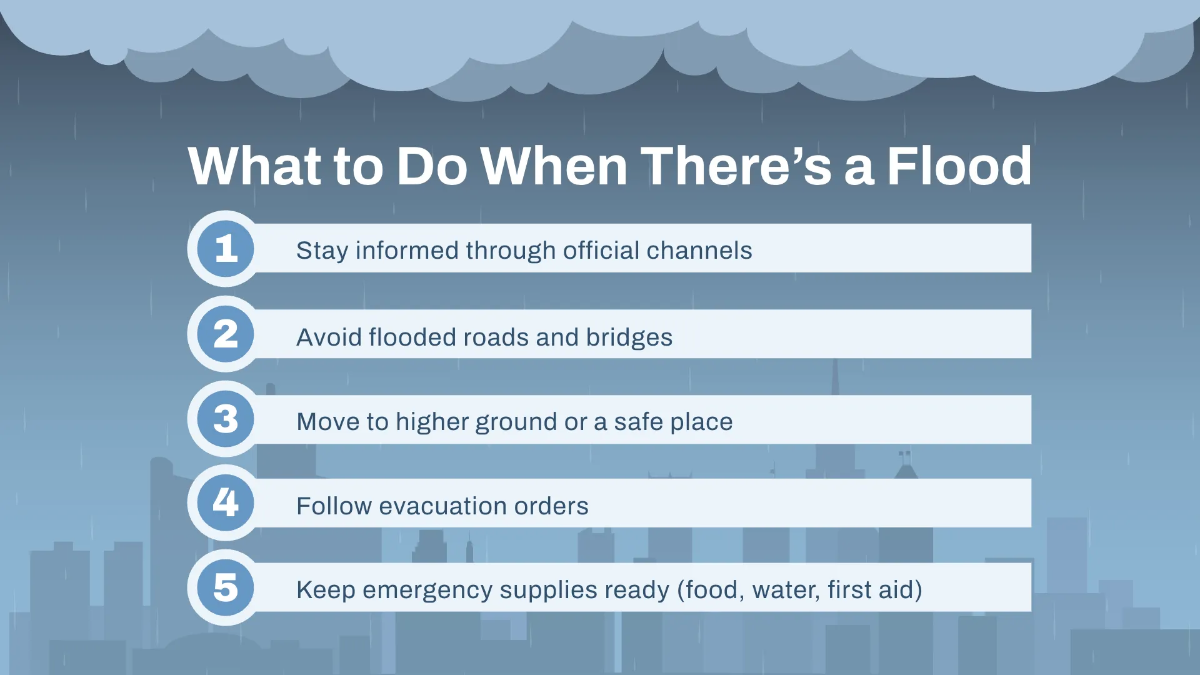 Free Floods Presentation Template to Edit Online