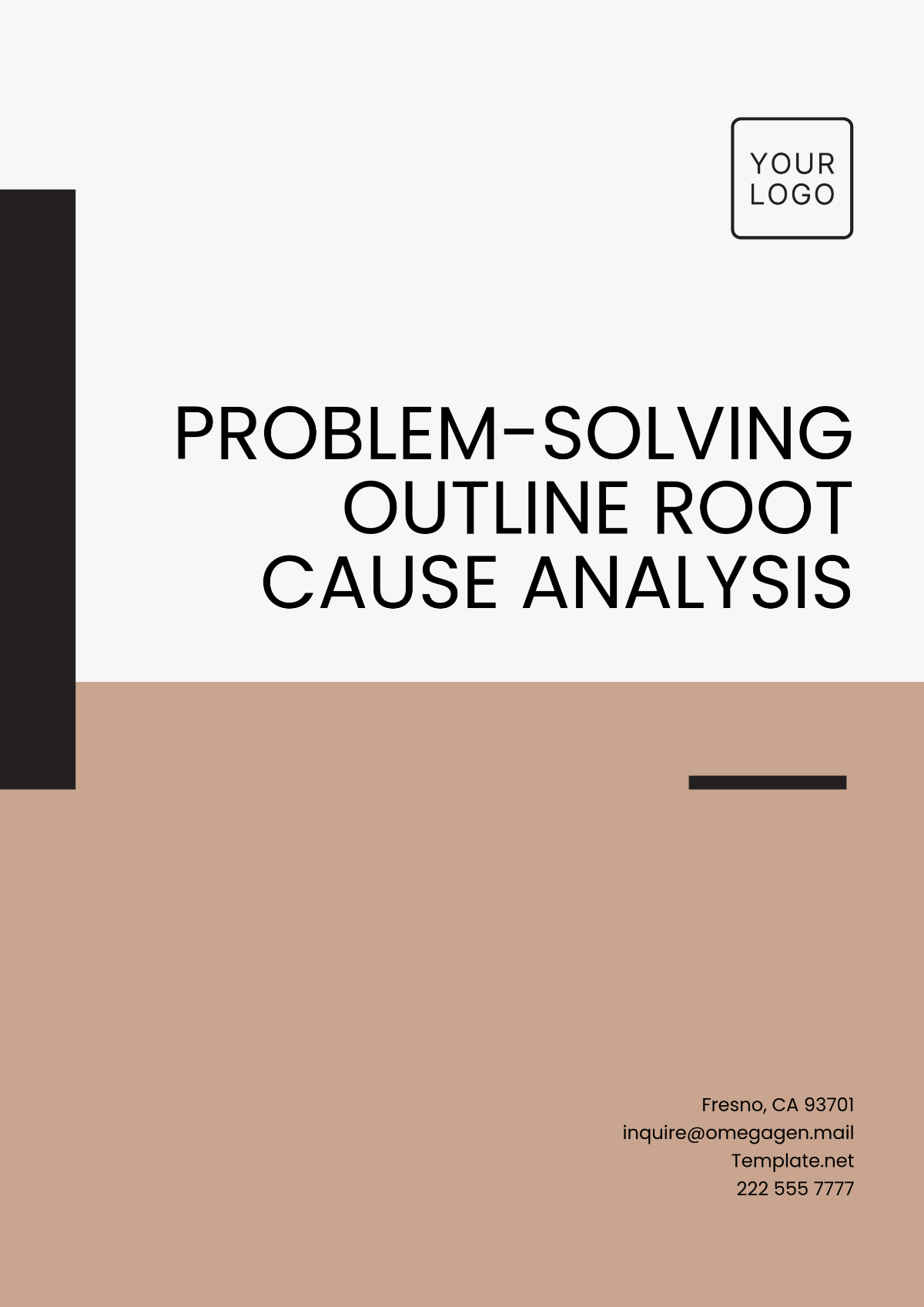 Free Problem-Solving Outline Root Cause Analysis Template