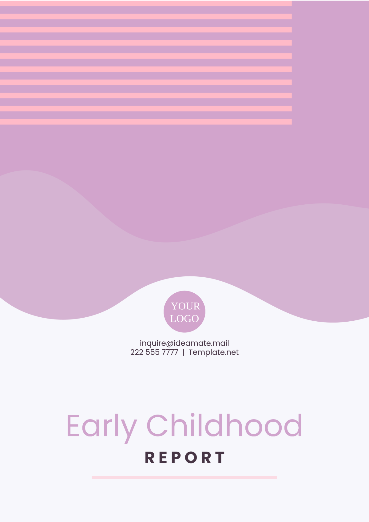 Early Childhood Report Template - Edit Online & Download