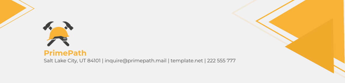 Free Contractor Header Template - Edit Online & Download