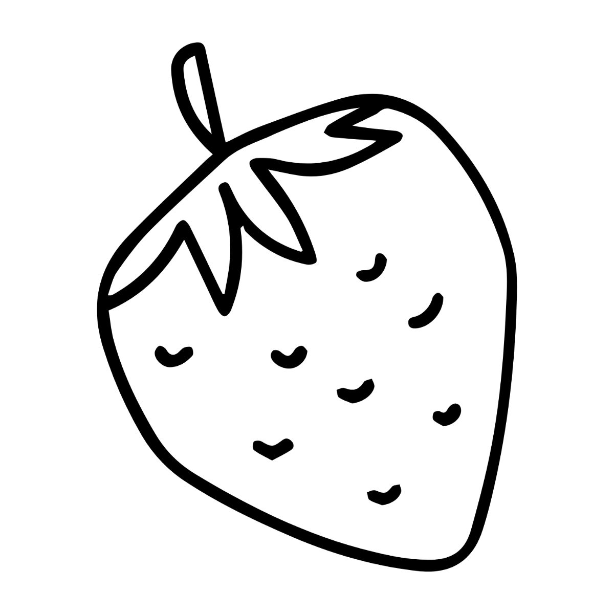 Simple Strawberry Clipart - Edit Online | Template.net