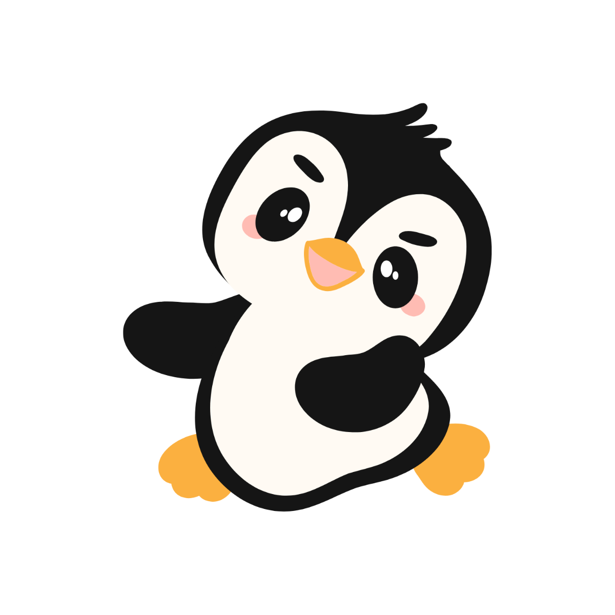 Free Baby Penguin Clipart Template - Edit Online & Download