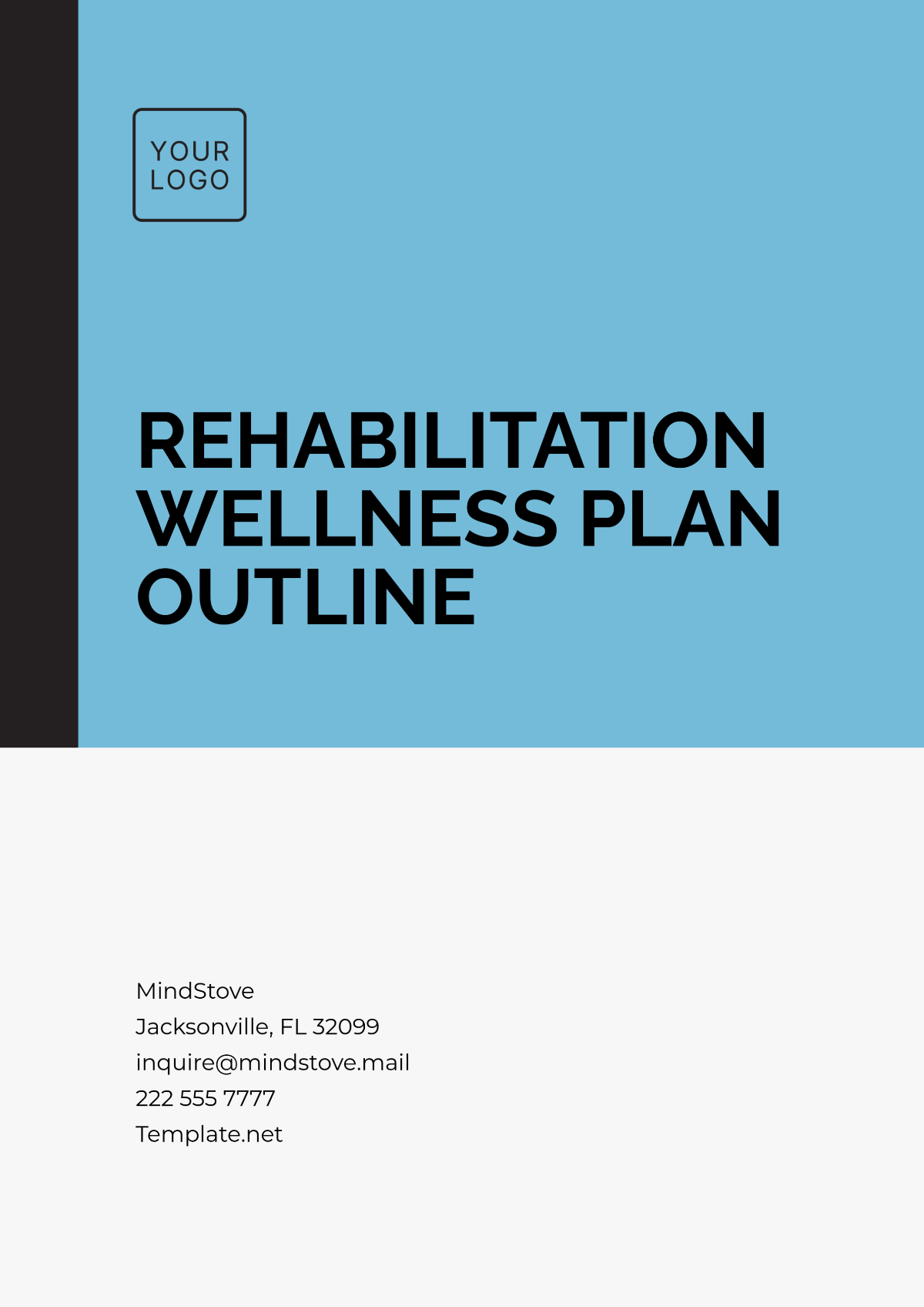 Rehabilitation Wellness Plan Outline Template - Edit Online & Download