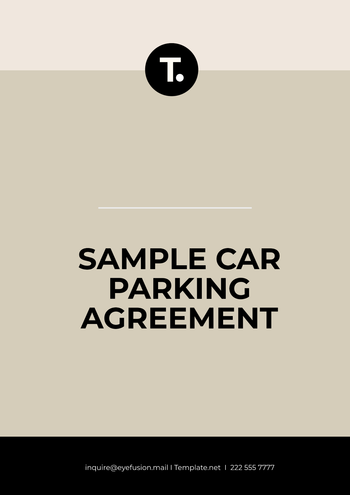 Sample Car Parking Agreement Template - Edit Online & Download