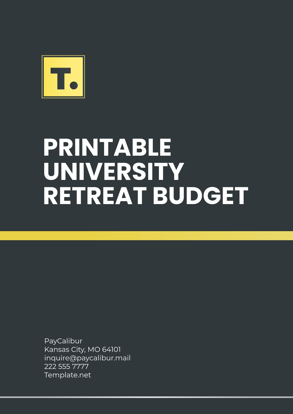 Printable University Retreat Budget Template - Edit Online & Download