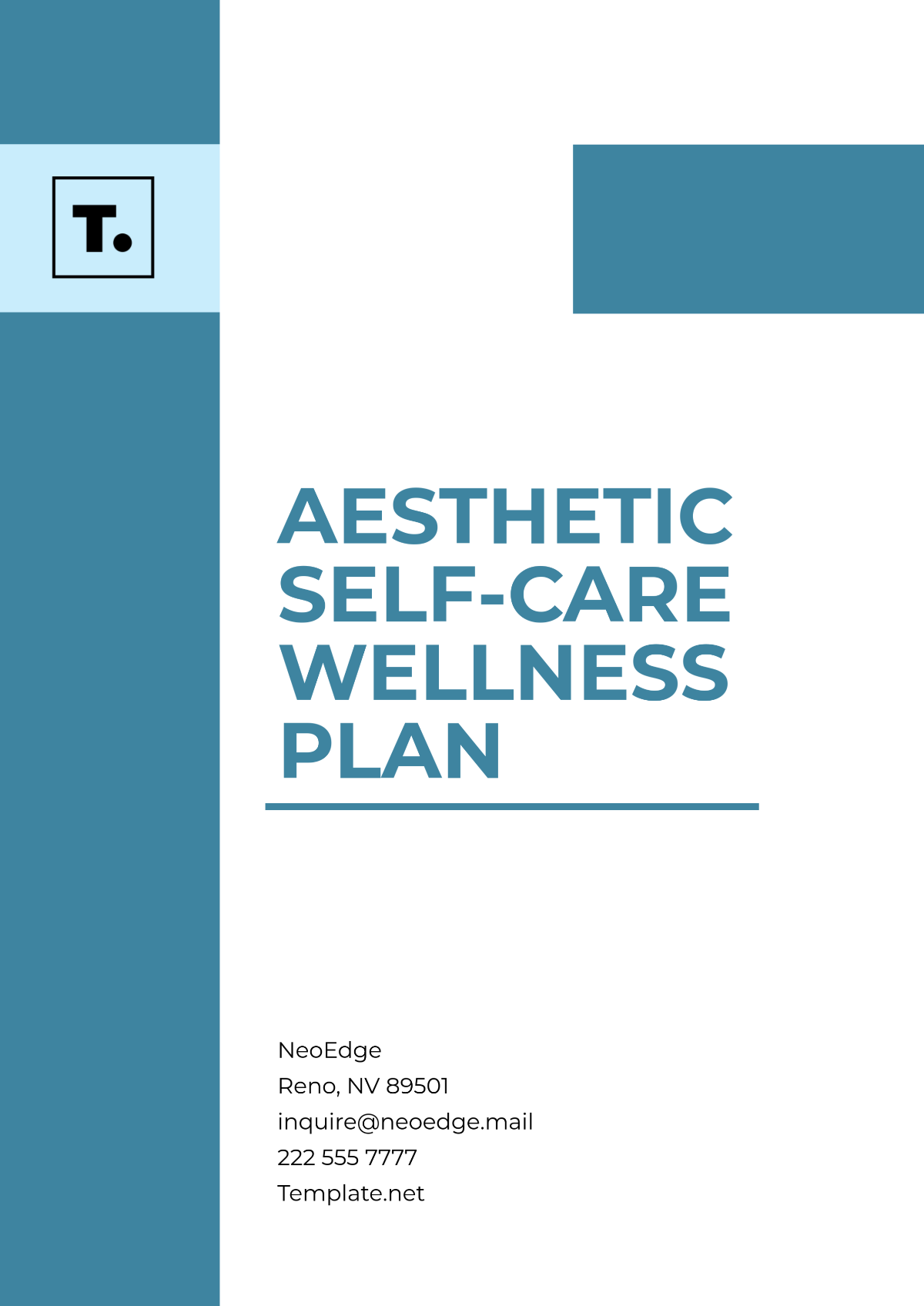 Aesthetic Self-Care Wellness Plan Template - Edit Online & Download