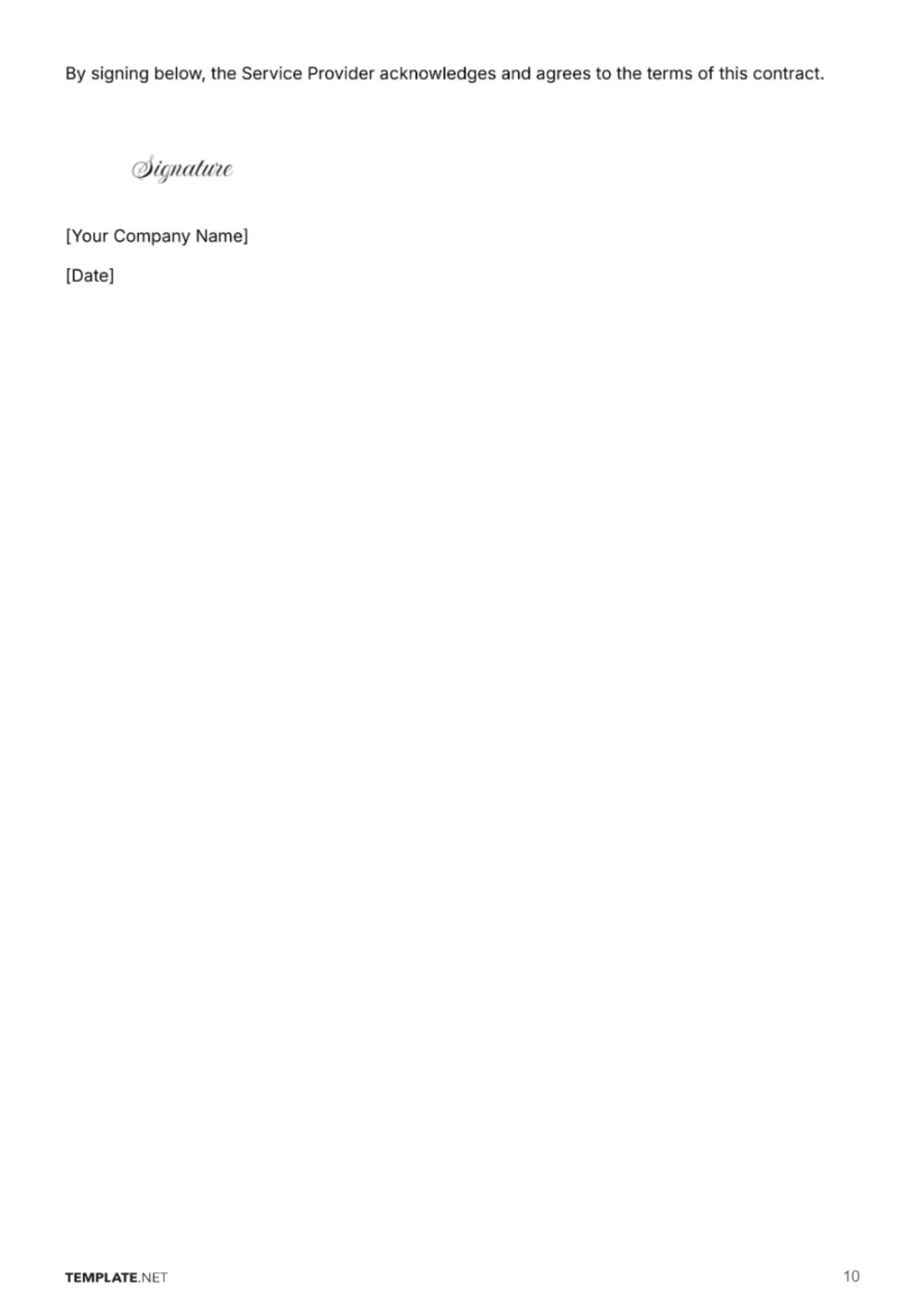 Free Beauty Parlor Bridal Contract Template to Edit Online