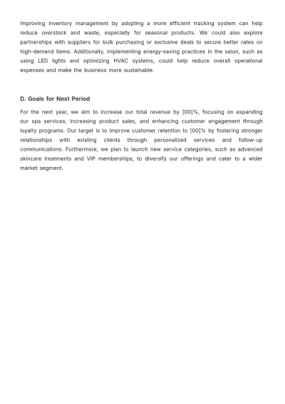Free Beauty Parlor Sales Report Template to Edit Online