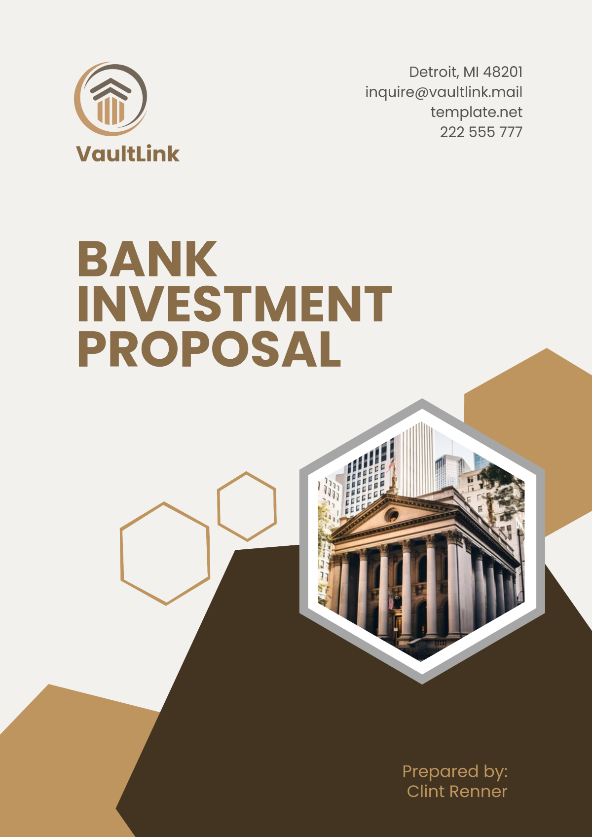 Bank Investment Proposal Template - Edit Online & Download