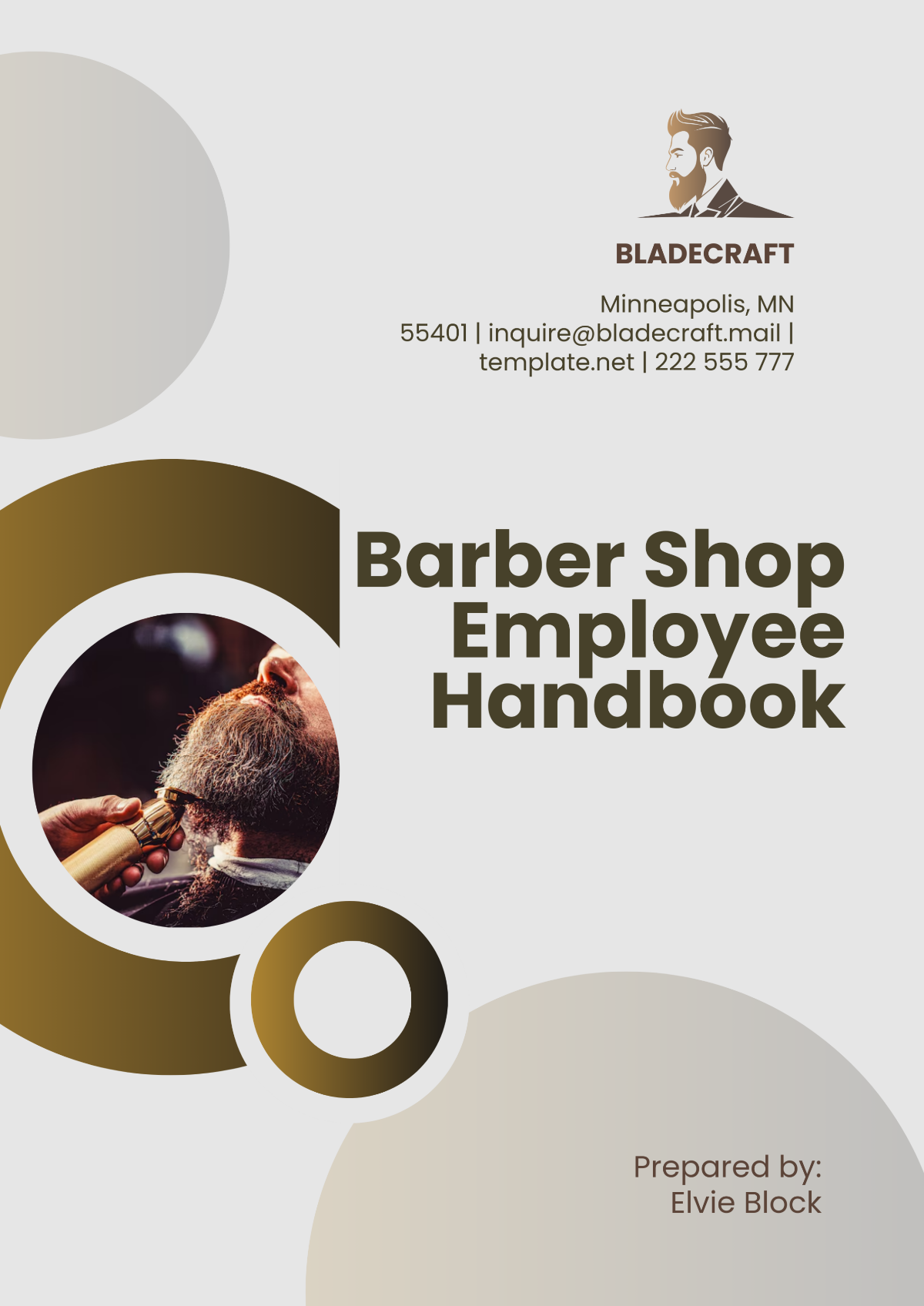 Barber Shop Employee Handbook Template - Edit Online & Download