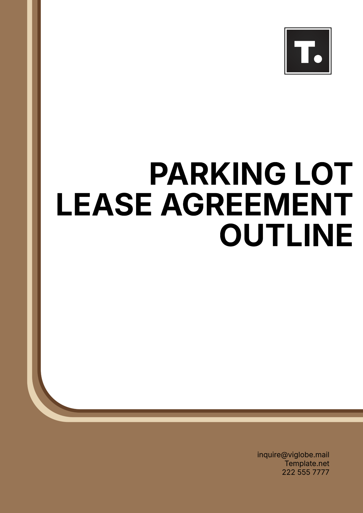 Parking Lot Lease Agreement Outline Template - Edit Online & Download