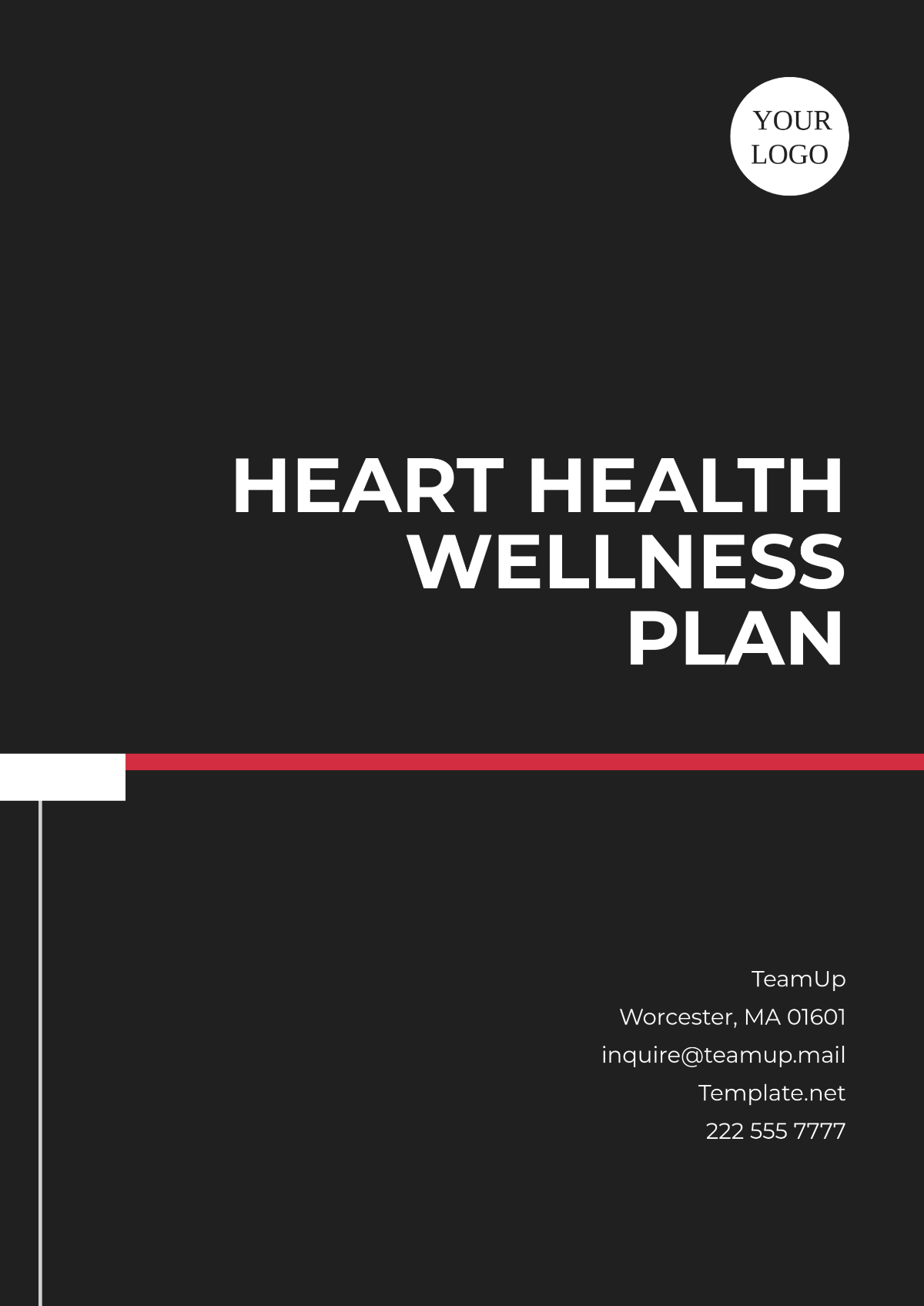 Heart Health Wellness Plan Template - Edit Online & Download