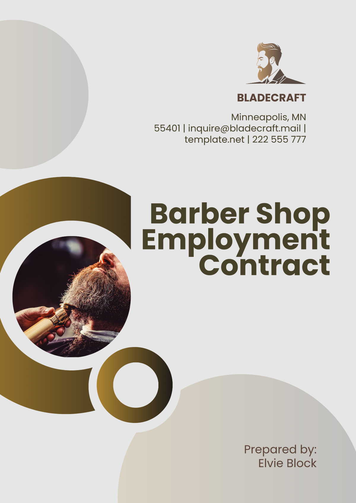 Barber Shop Employment Contract Template - Edit Online & Download