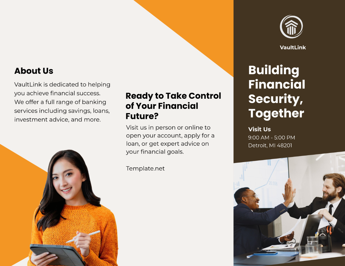 Bank Brochure Template