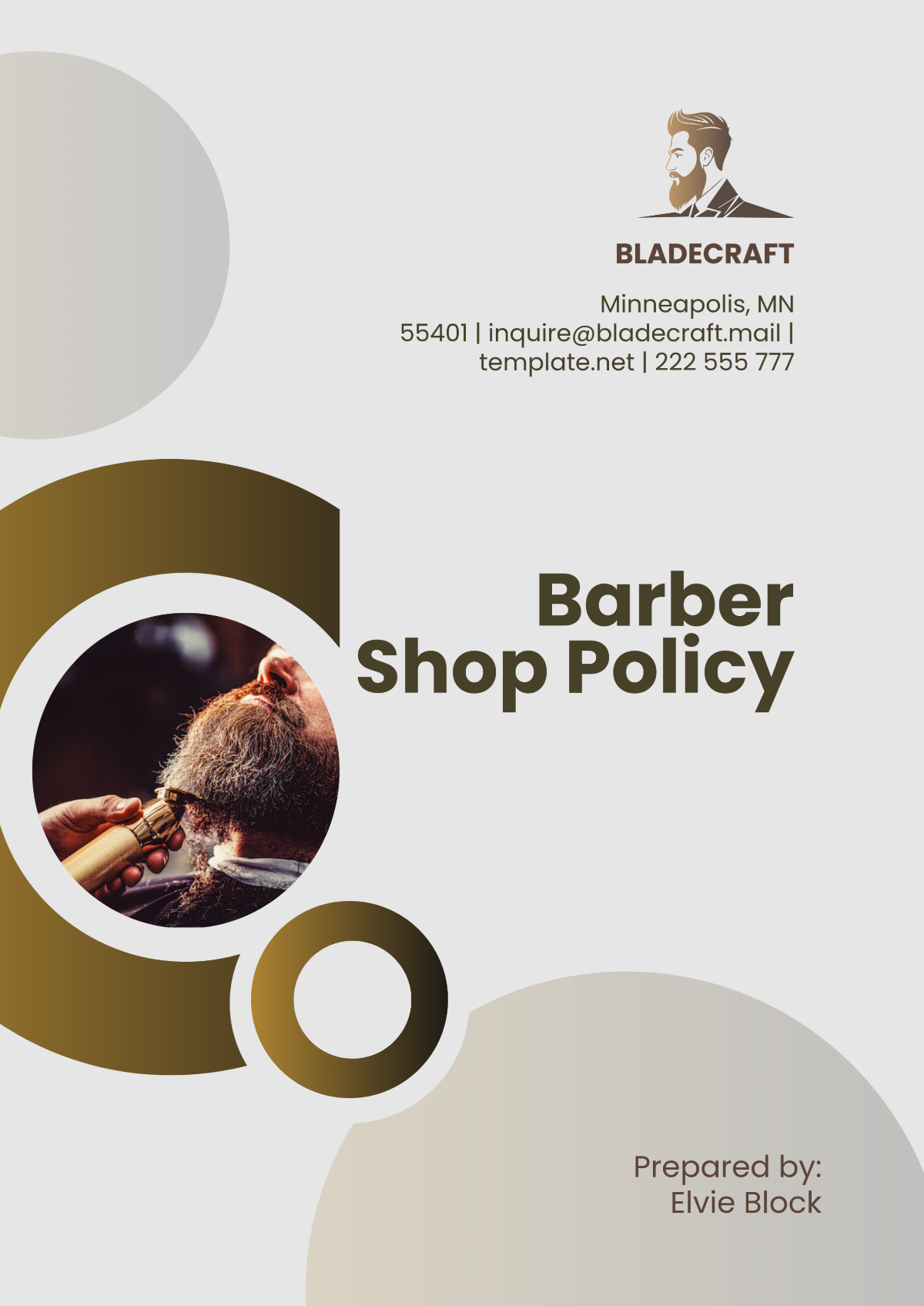 Barber Shop Policy Template - Edit Online & Download