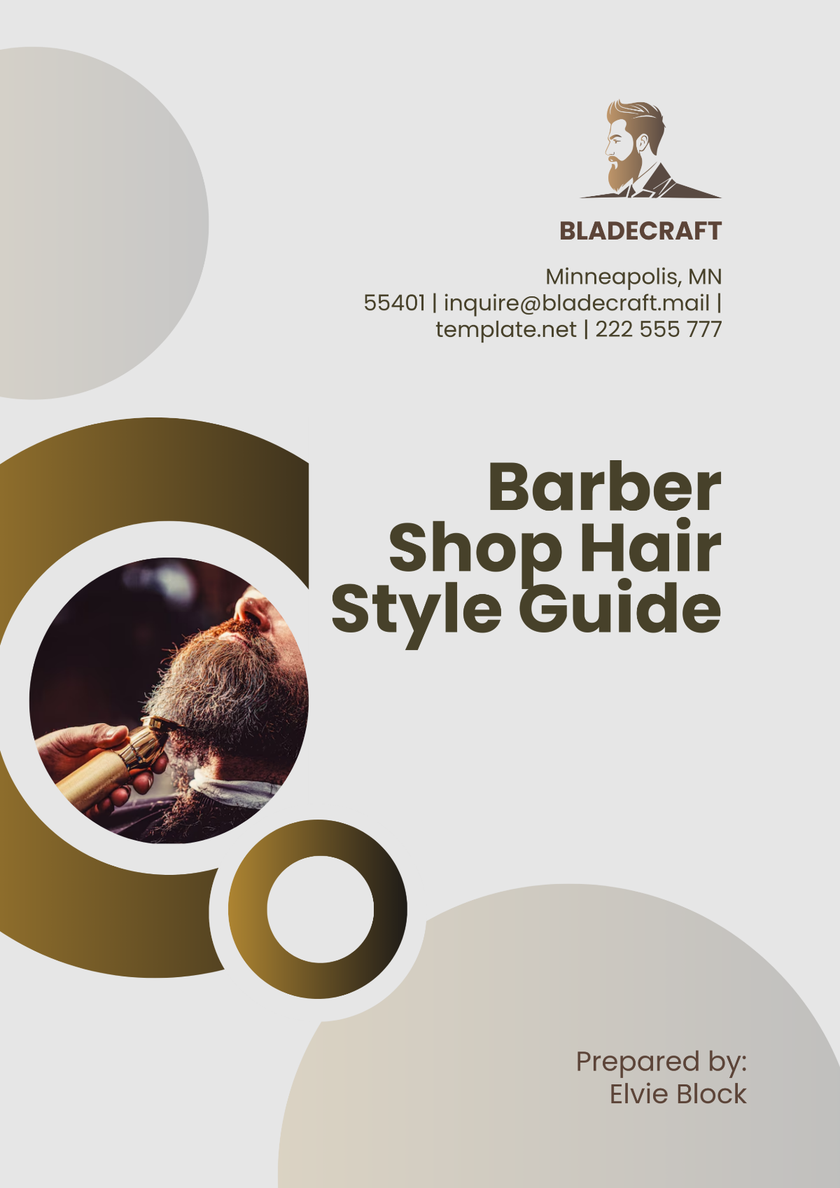 Barber Shop Hair Style Guide Template - Edit Online & Download