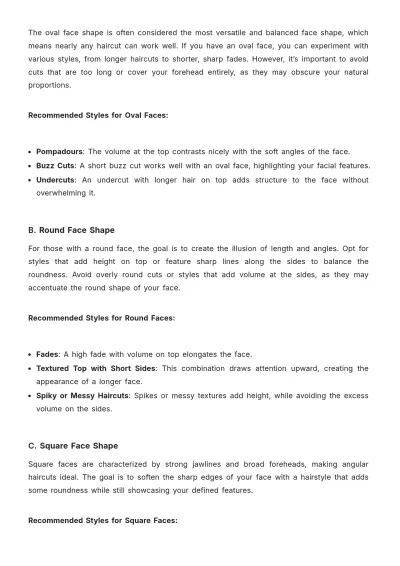 Free Barber Shop Hair Style Guide Template to Edit Online