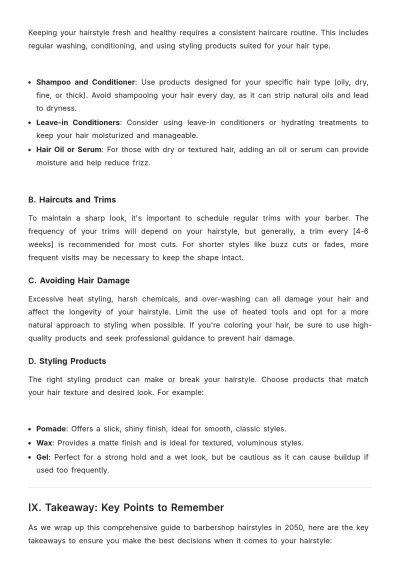 Free Barber Shop Hair Style Guide Template to Edit Online