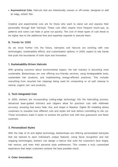 Free Barber Shop Hair Style Guide Template to Edit Online