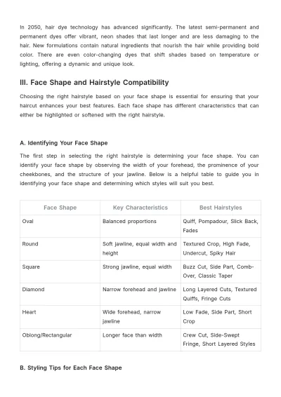 Free Barber Shop Hair Style Guide Template to Edit Online